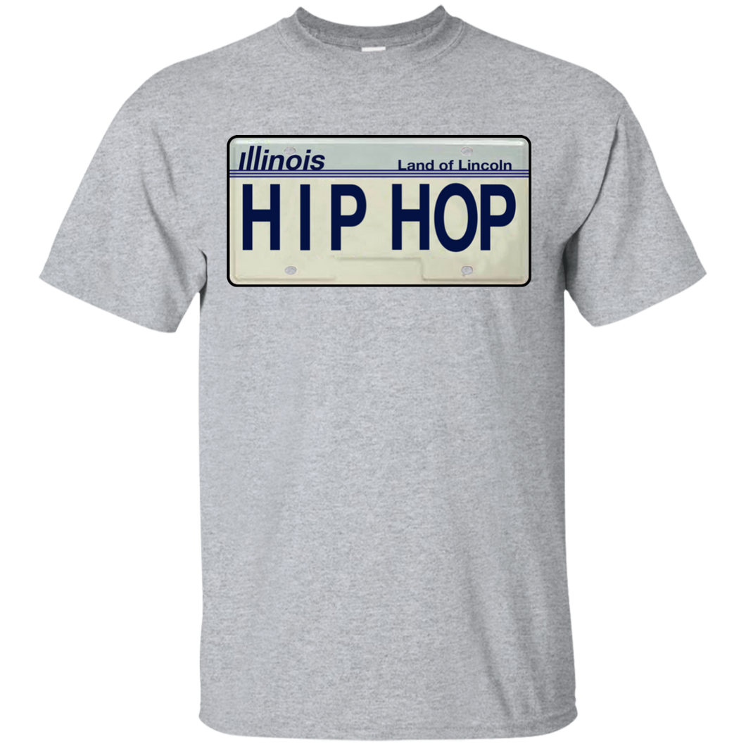 iLLINOIS HIP HOP LICENSE PLATE VINTAGE T-Shirt