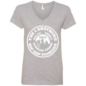 THE L BROTHERS PIONEER (Rapmania Collection) Ladies' V-Neck T-Shirt
