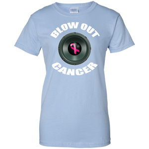 BLOW OUT CANCER Ladies' 100% Cotton T-Shirt