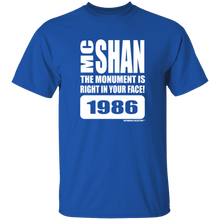 MC SHAN” The monument is right in your face” (Rapamania Collection) oz. T-Shirt