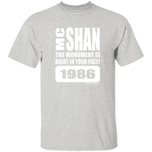 MC SHAN” The monument is right in your face” (Rapamania Collection) oz. T-Shirt