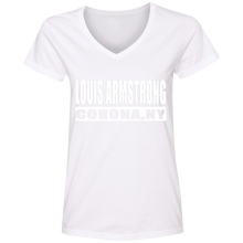 Louis Armstrong Corona NY V-Neck T-Shirt
