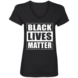 BLACK LIVES MATTER Ladies' V-Neck T-Shirt