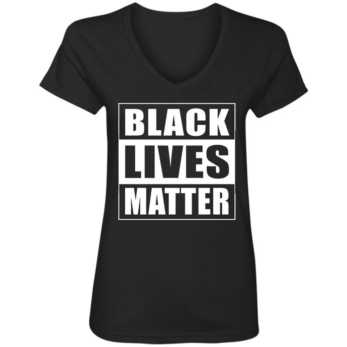 BLACK LIVES MATTER Ladies' V-Neck T-Shirt