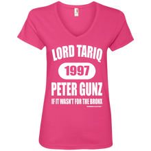LORD TARIQ PETER GUNZ (Rapamania Collection) Ladies' V-Neck T-Shirt