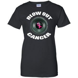 BLOW OUT CANCER Ladies' 100% Cotton T-Shirt