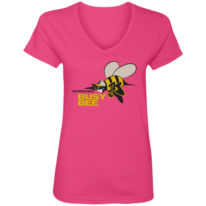 CHIEF ROCKER BUSY BEE (Busy Bee Collection) Ladies' V-Neck T-Shirt