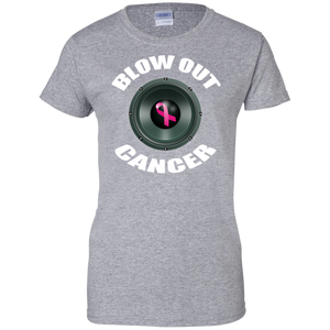 BLOW OUT CANCER Ladies' 100% Cotton T-Shirt