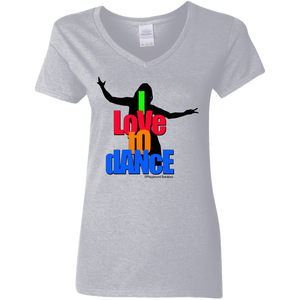 I LOVE TO DANCE V-Neck T-Shirt