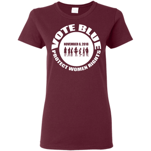 VOTE BLUE Ladies' 5.3 oz. T-Shirt