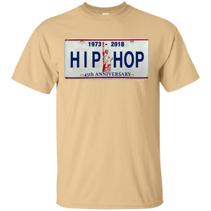 45th HIP HOP ANNIVERSARY LICENSE PLATE(Rapamania Collection) T-Shirt