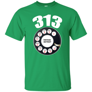 VINTAGE DETROIT (313) T-Shirt