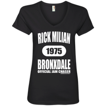 RICK MILIAN BRONXDALE (Rapamania Collection) Ladies' V-Neck T-Shirt