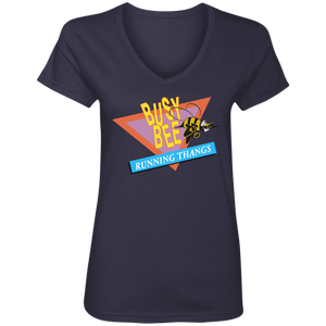CHIEF  ROCKER BUSY BEE RUNNING THANGS (Busy Bee Collection) Ladies' V-Neck T-Shirt