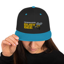 Busy Bee Snapback Hat (white letters