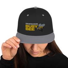 Busy Bee Snapback Hat (white letters