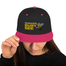 Busy Bee Snapback Hat (white letters