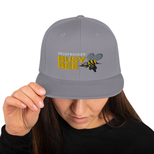 Busy Bee Snapback Hat (white letters