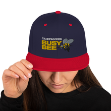 Busy Bee Snapback Hat (white letters