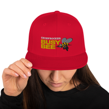 Busy Bee Snapback Hat (white letters