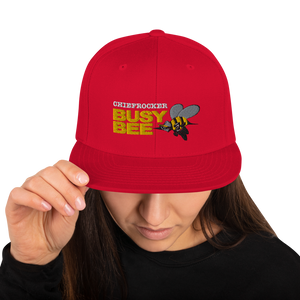 Busy Bee Snapback Hat (white letters