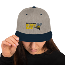 Busy Bee Snapback Hat (black letters)