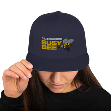 Busy Bee Snapback Hat (white letters