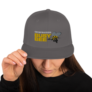 Busy Bee Snapback Hat (white letters